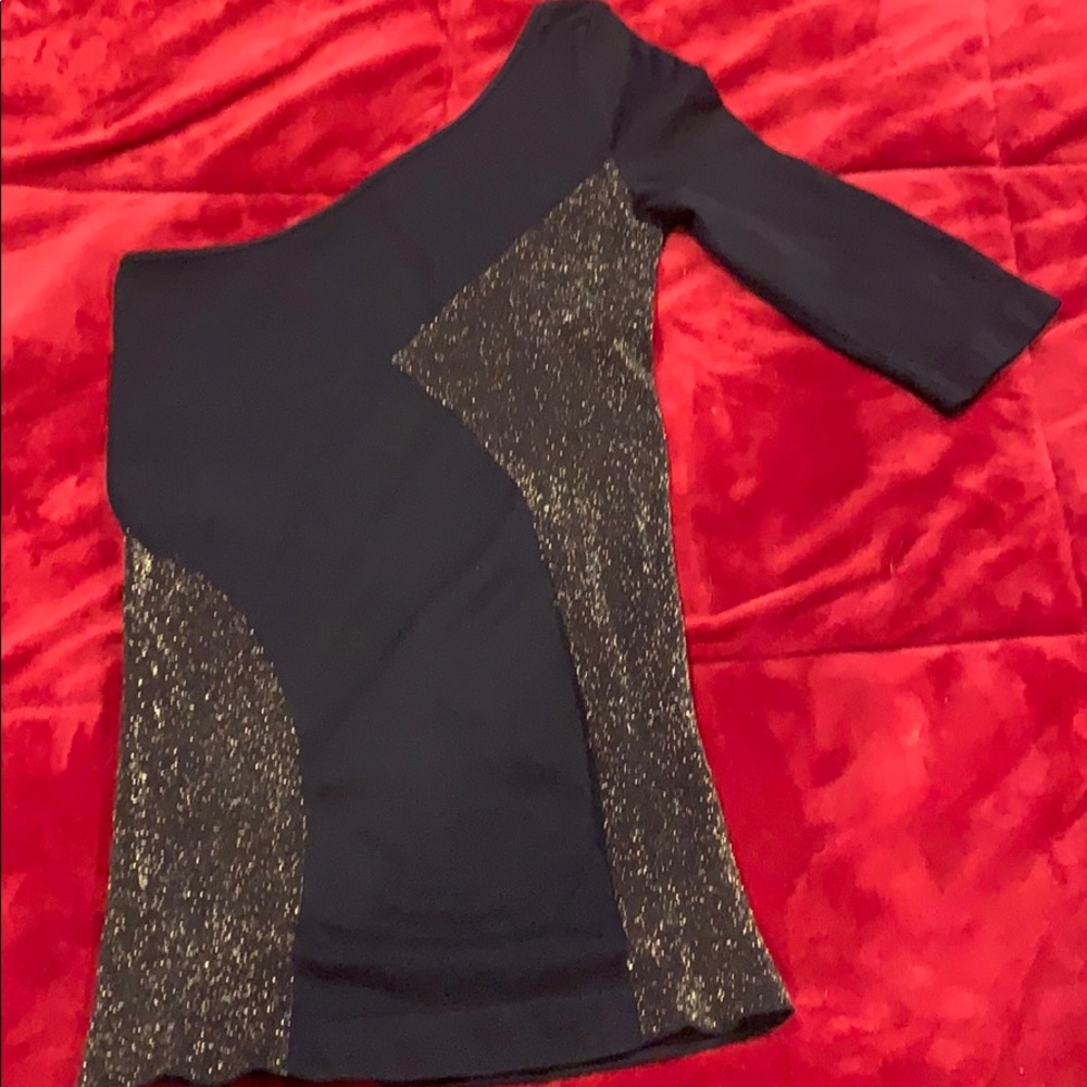 Black & Gold BEBE top